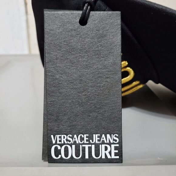 Versace Jeans Couture Mens Gold Logo Strap Back Baseball Hat Black / Gol… - Picture 14 of 14